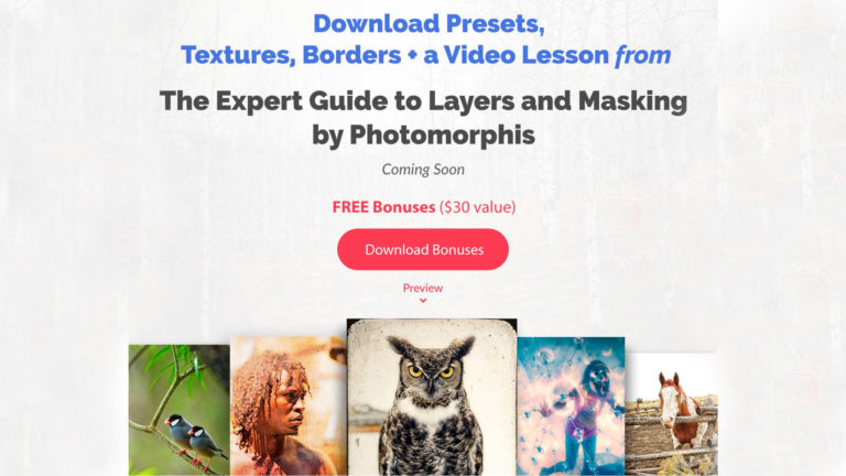 Download Textures & Borders + Video: Photomorphis Photo Kit