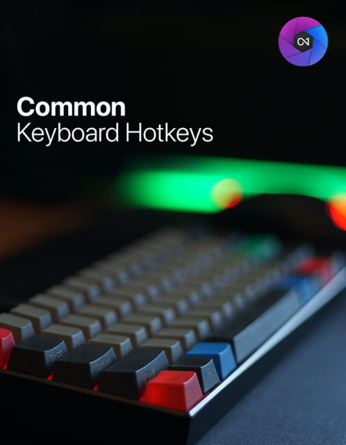 Photo RAW Keyboard Shortcuts