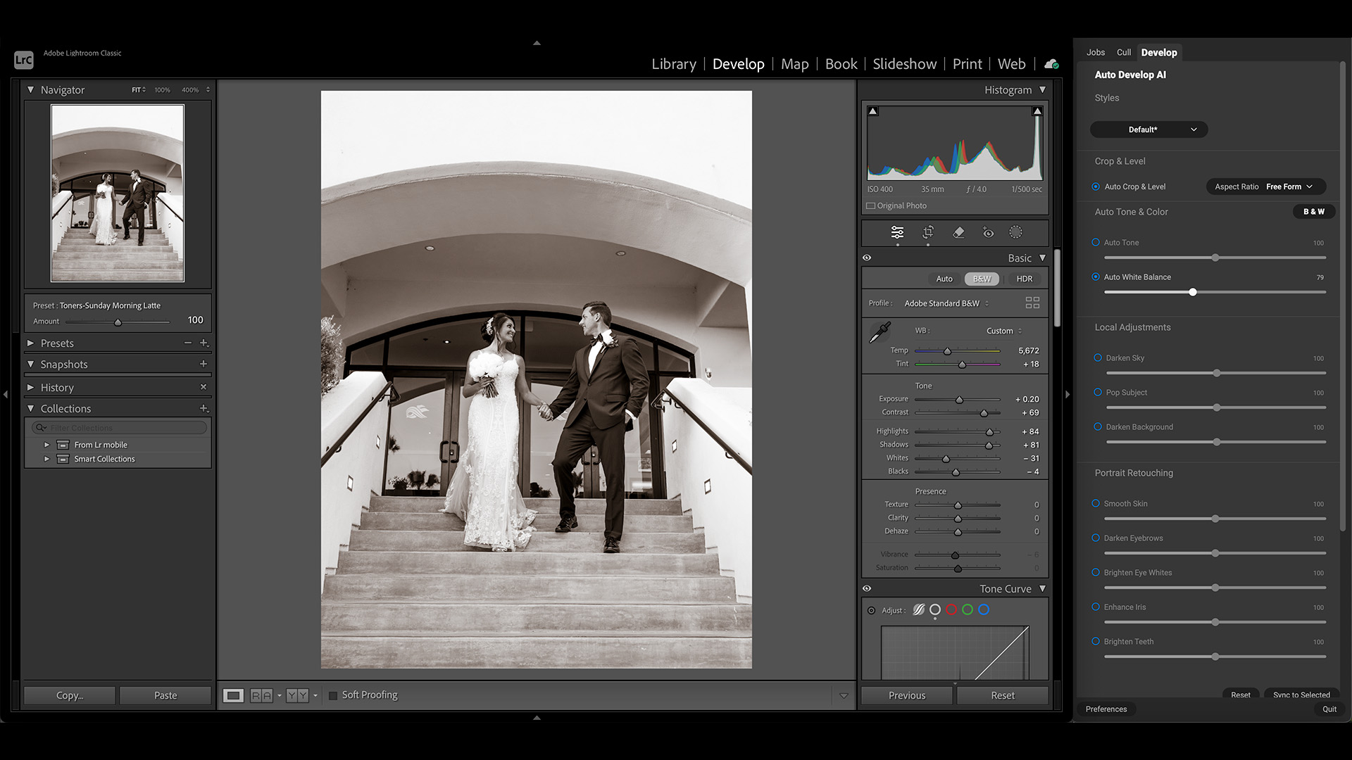 AI photo culling for weddings