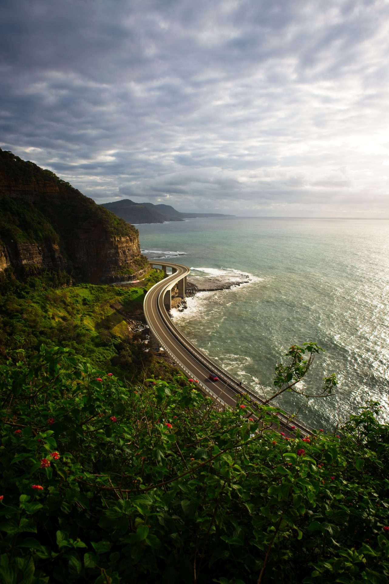 Morning view of Sea Cliff Bridge