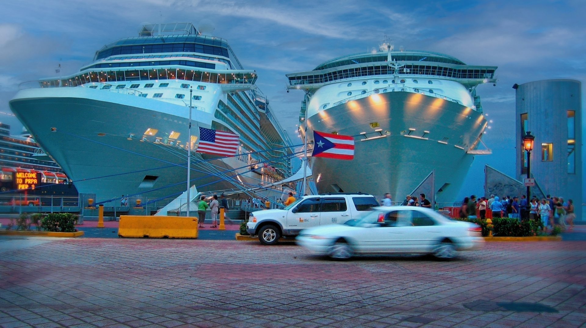 Boat side by side.