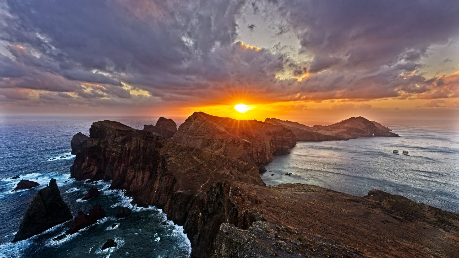 Sunrise at Sao Lourenco in Madeira