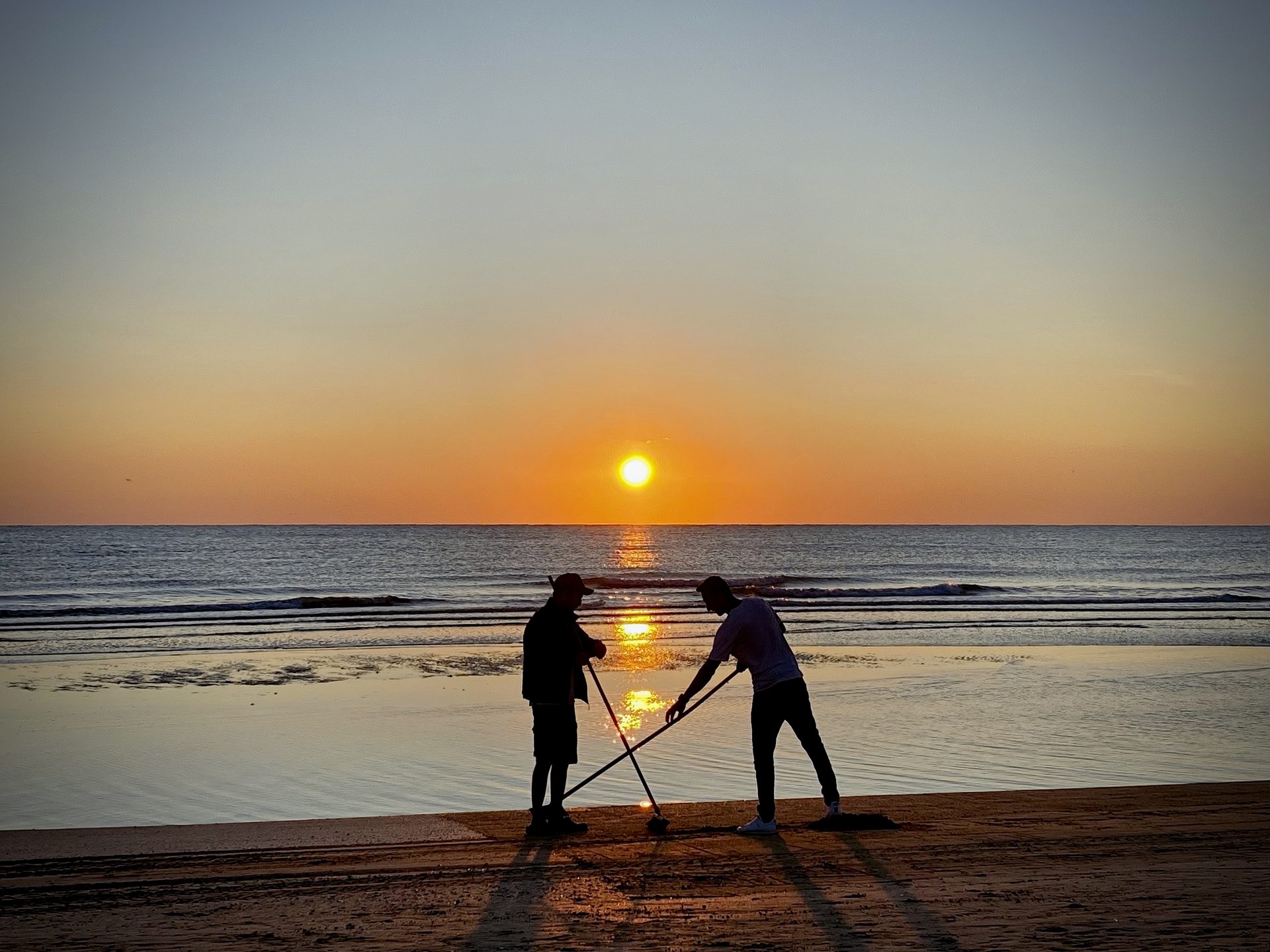 Raking the sun