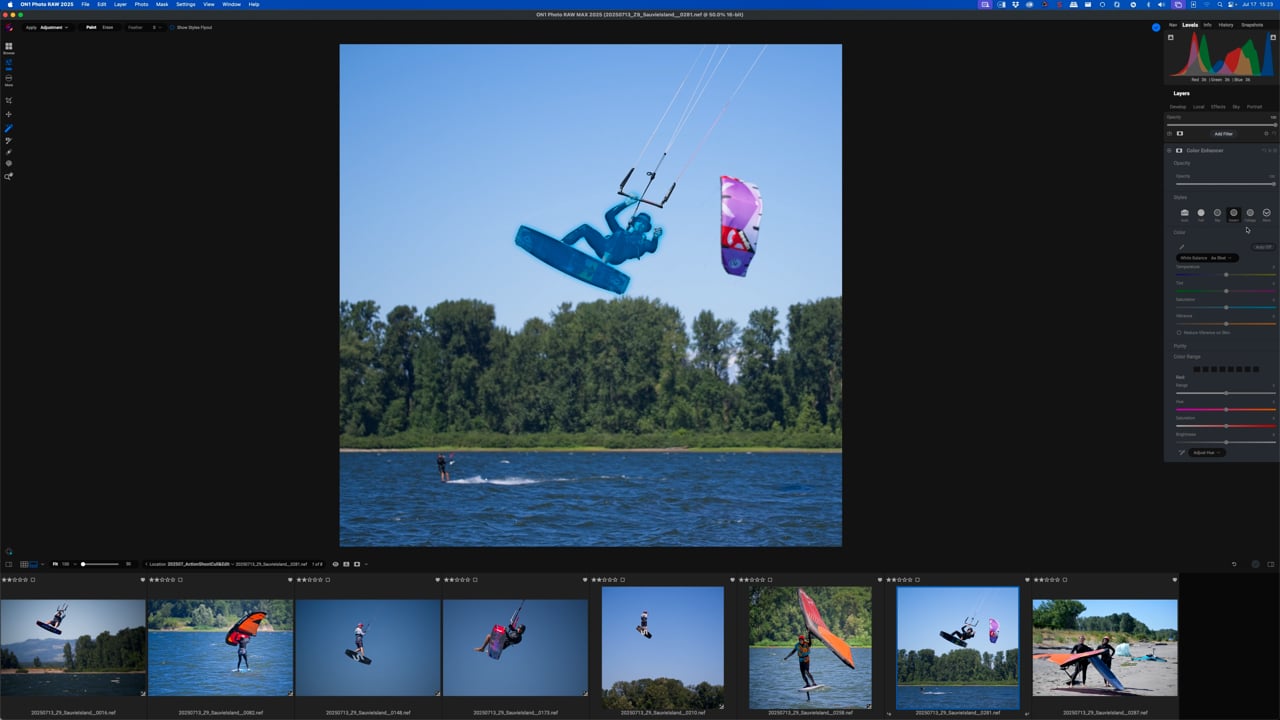 Culling and Editing Action Shots
