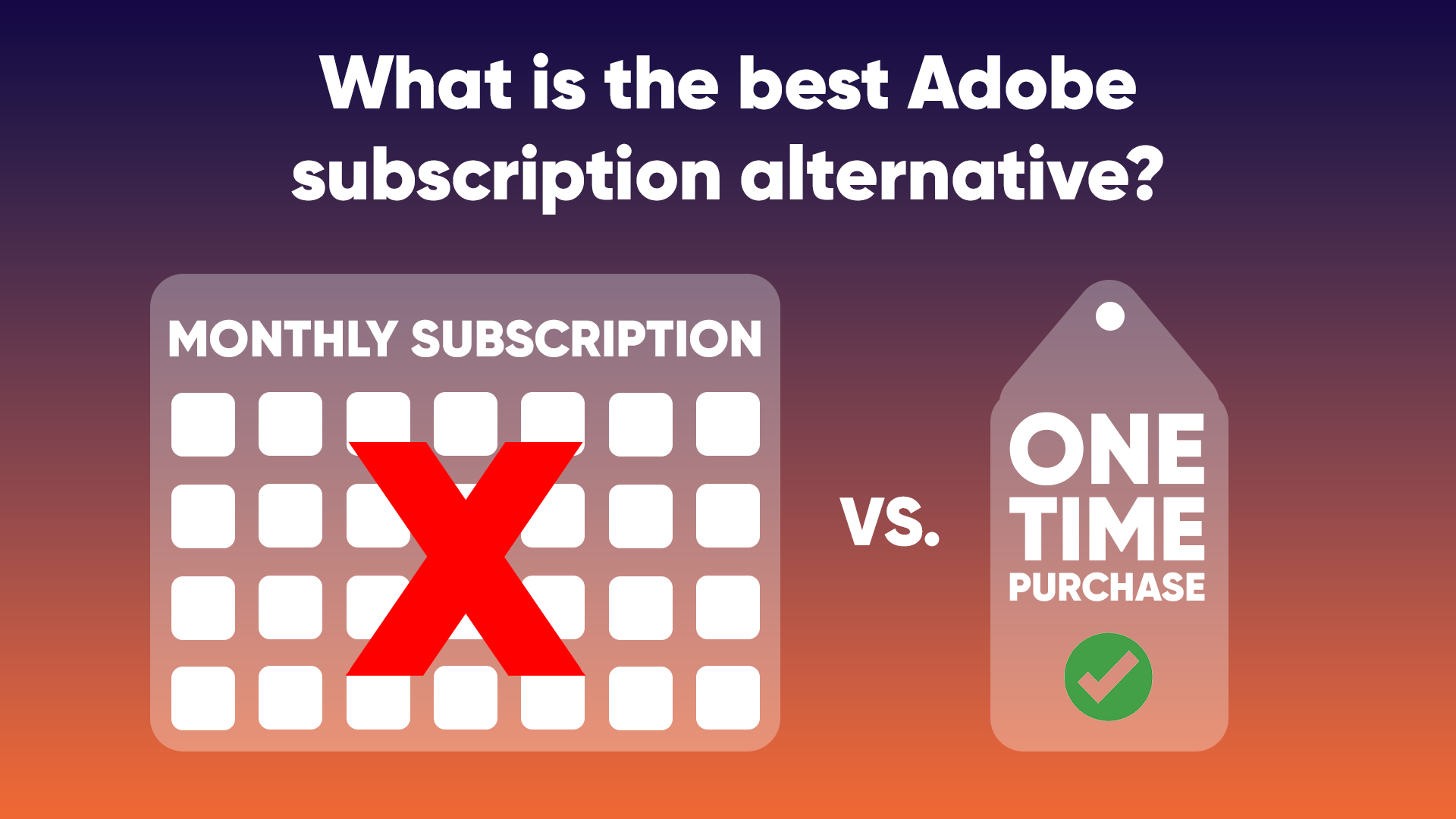 Subscription alternative banner