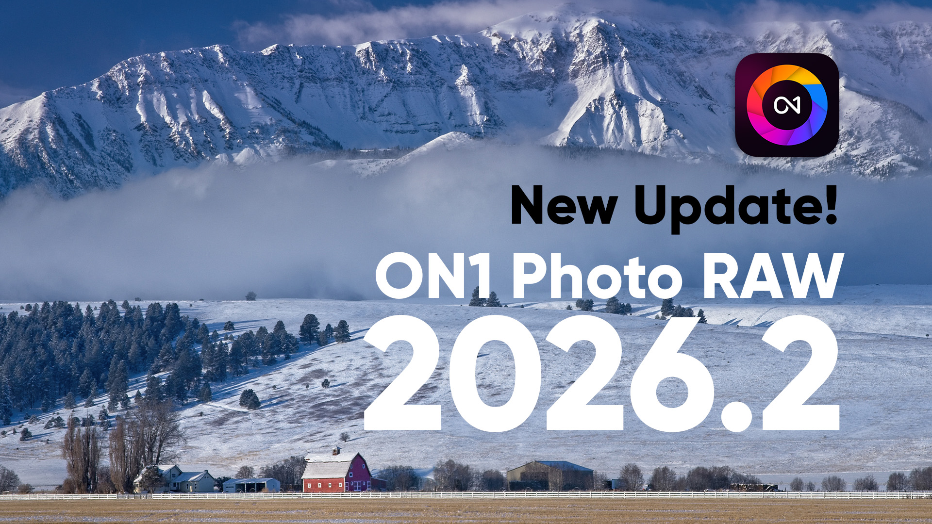 ON1 Photo RAW 2026.2 update showing improved AI Face Restoration and new export workflow