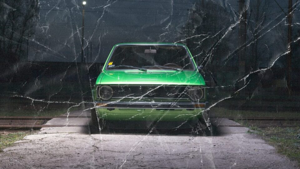 Example of ON1 Plus Distressed Paper Textures overlay applied to a photo, adding realistic creases, scratches, and aged texture for a vintage effect.