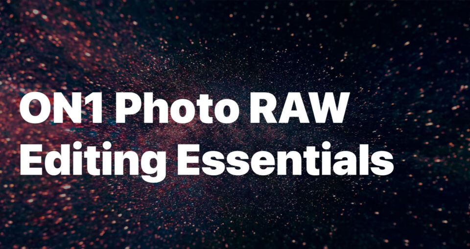 ON1 Photo RAW onboarding course showing browse module and editing workflow