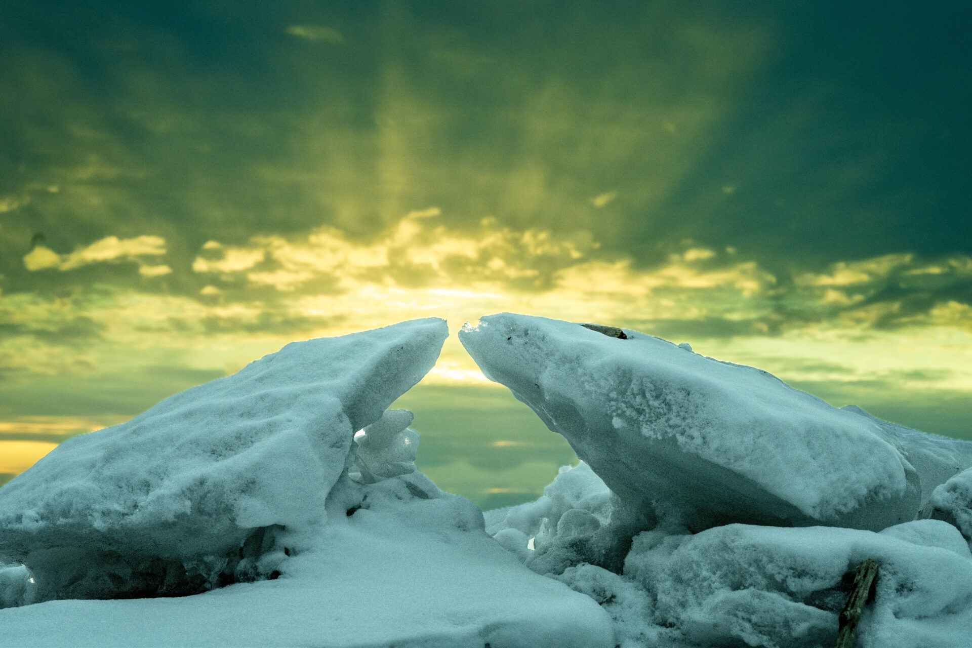 Icy Sunset