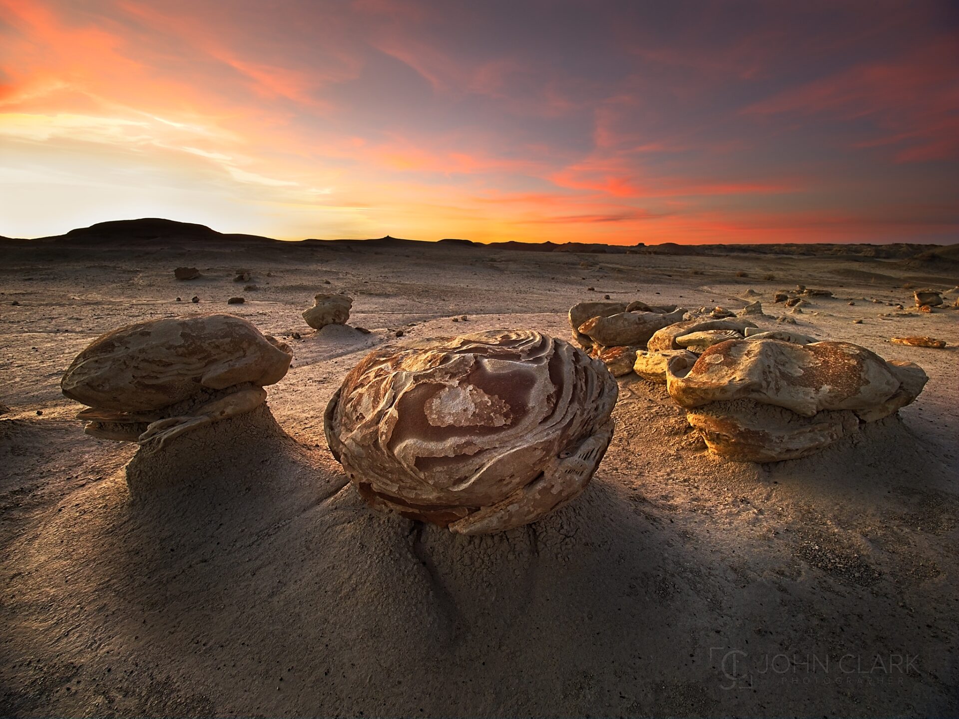 The Alien Eggs at Sunset