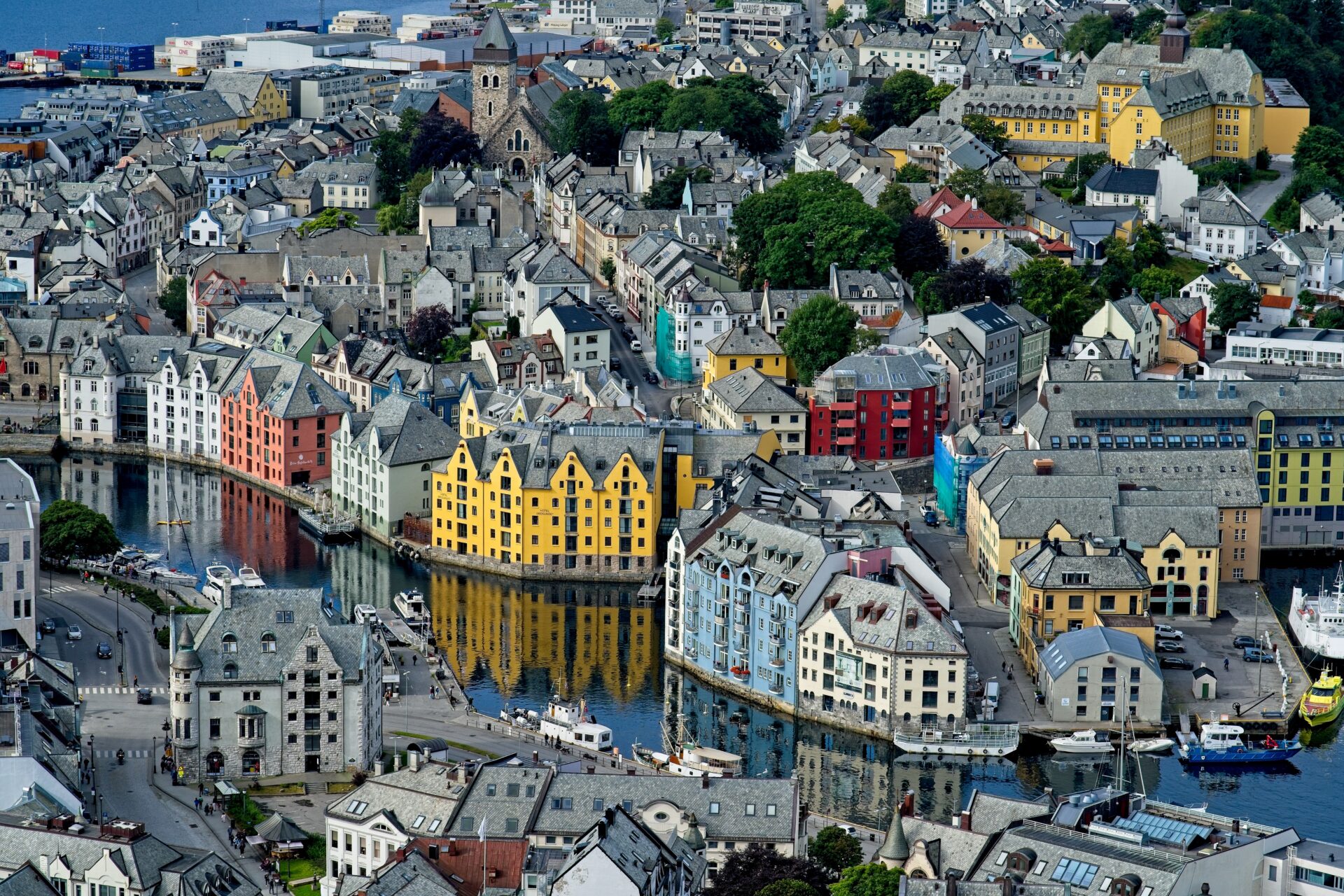 Alesund Norway from Mount Aksla