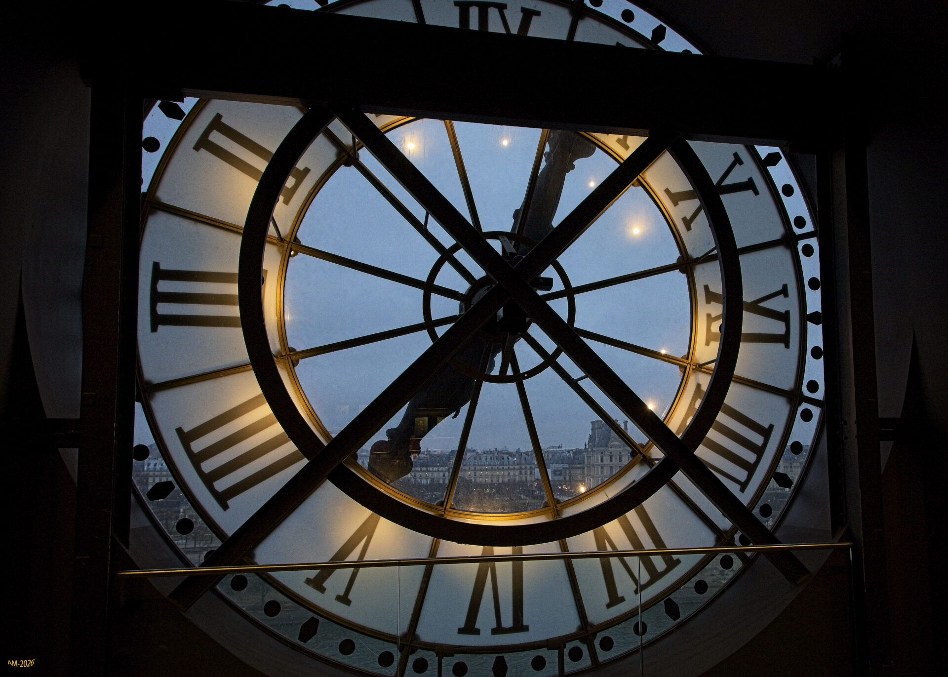 The Louvre Through the Musée d’Orsay Clock