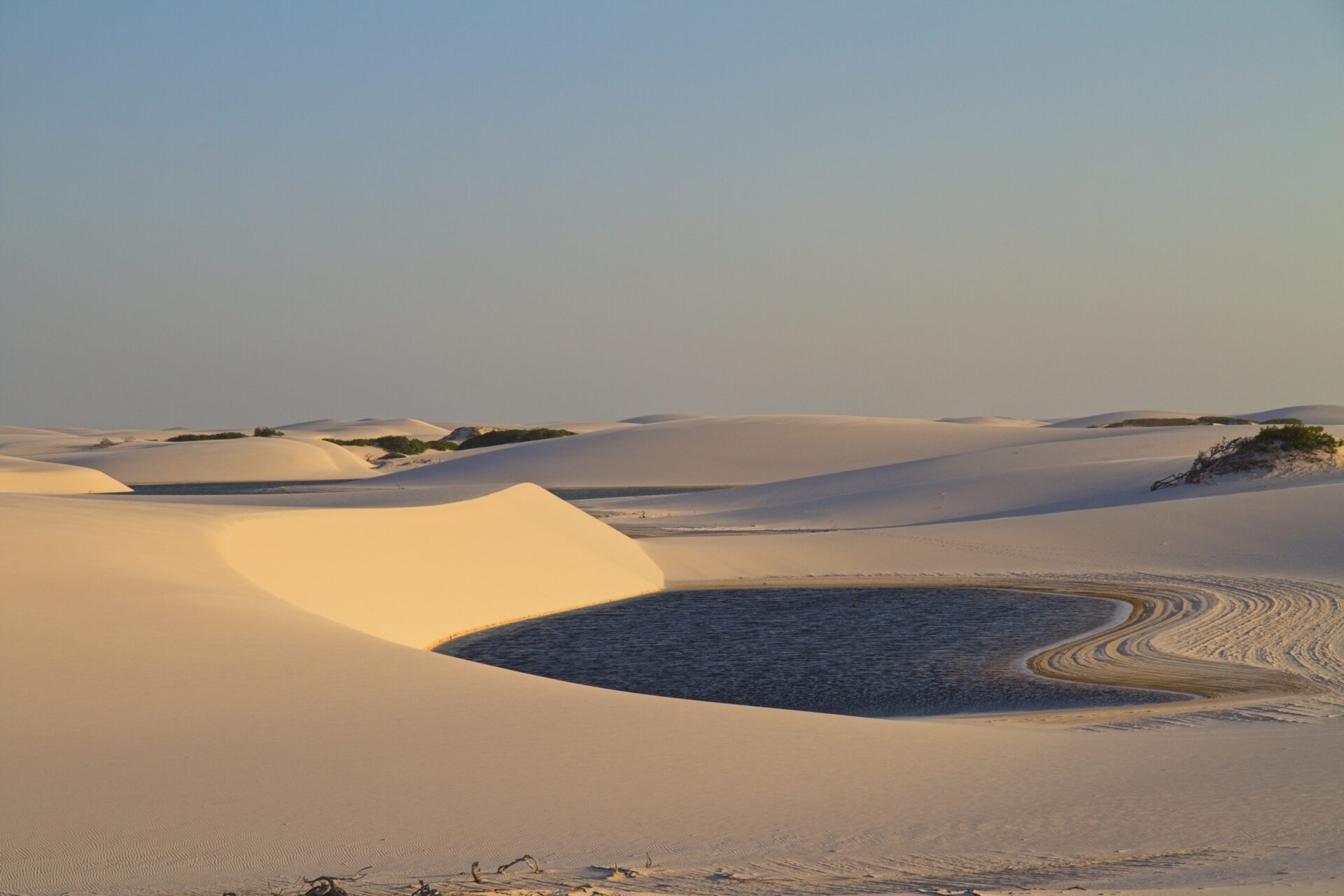 Sunset in Lençóis Maranhenses