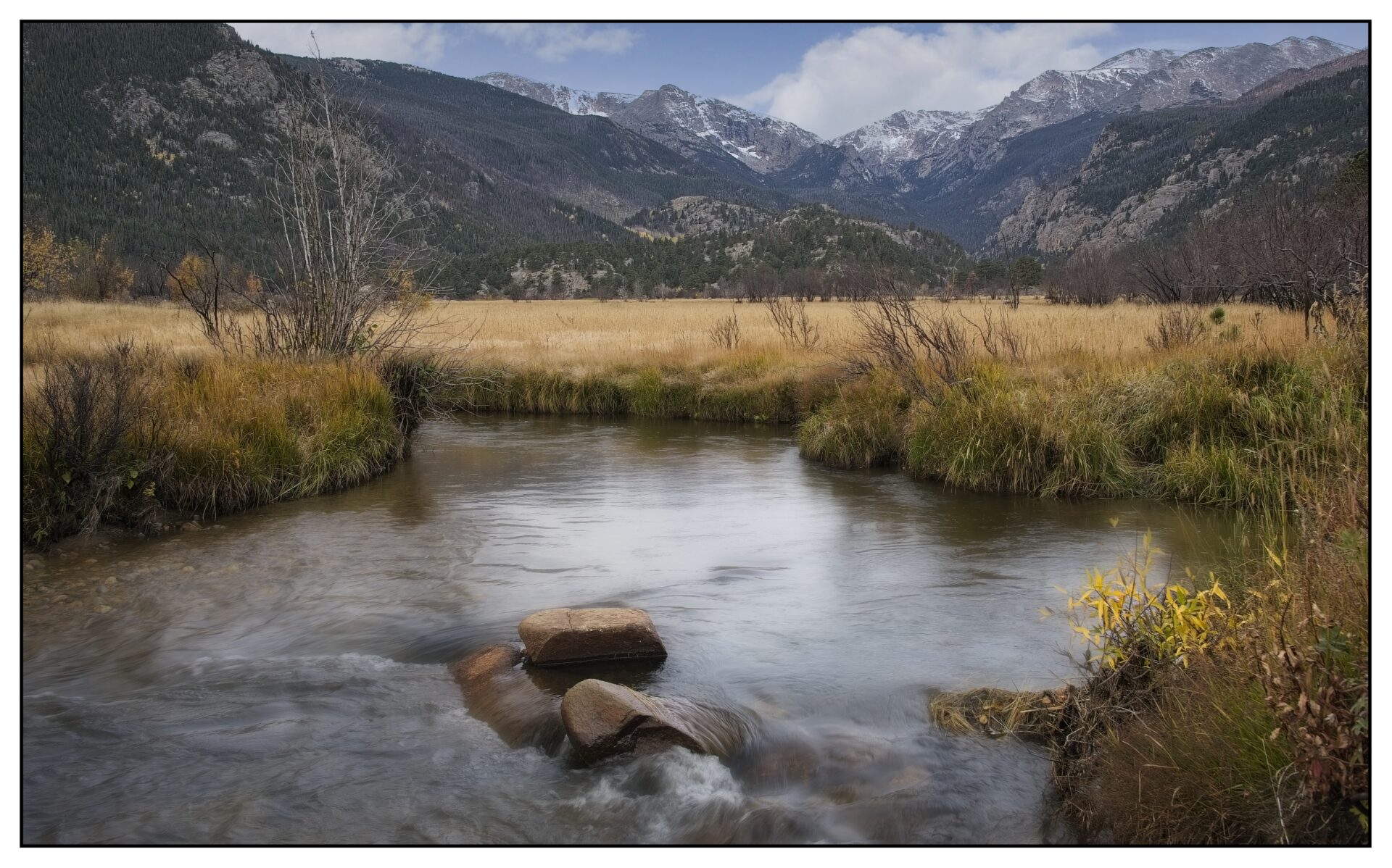 Rocky Mountain valley in the fall