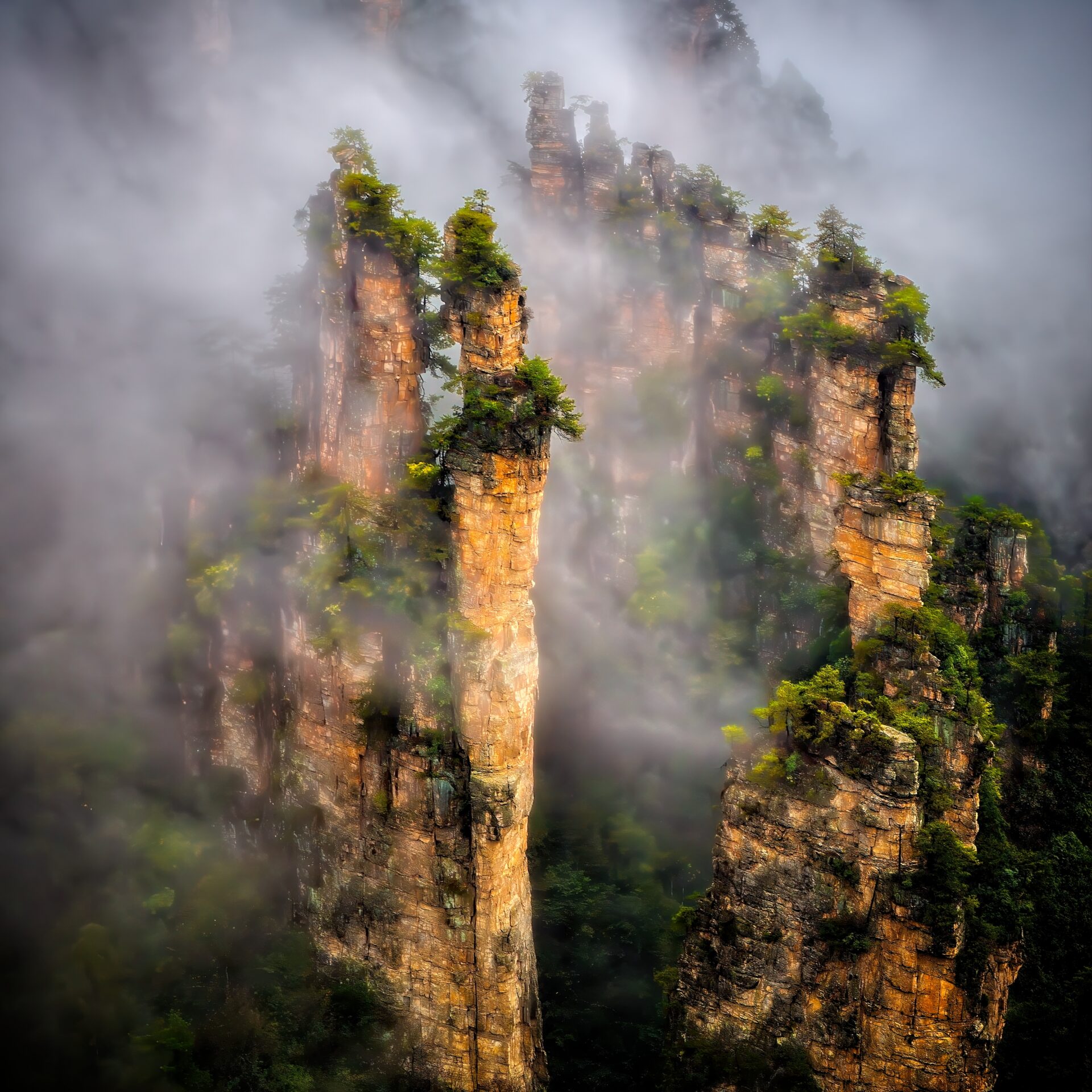Floating mountains
