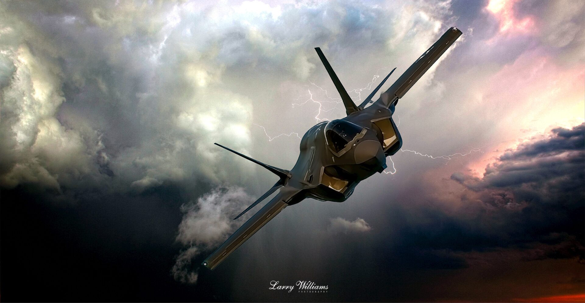 F35 lightning in flight