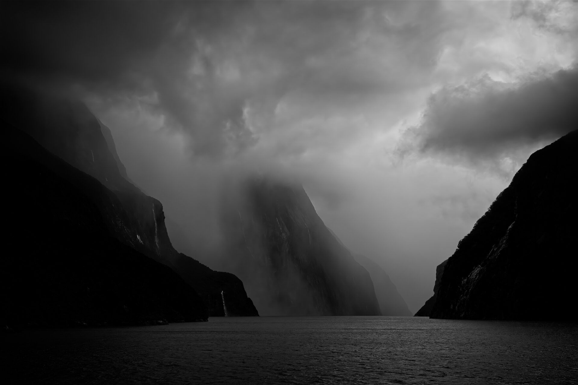 Morning Storm on Milford Sound, New Zealand