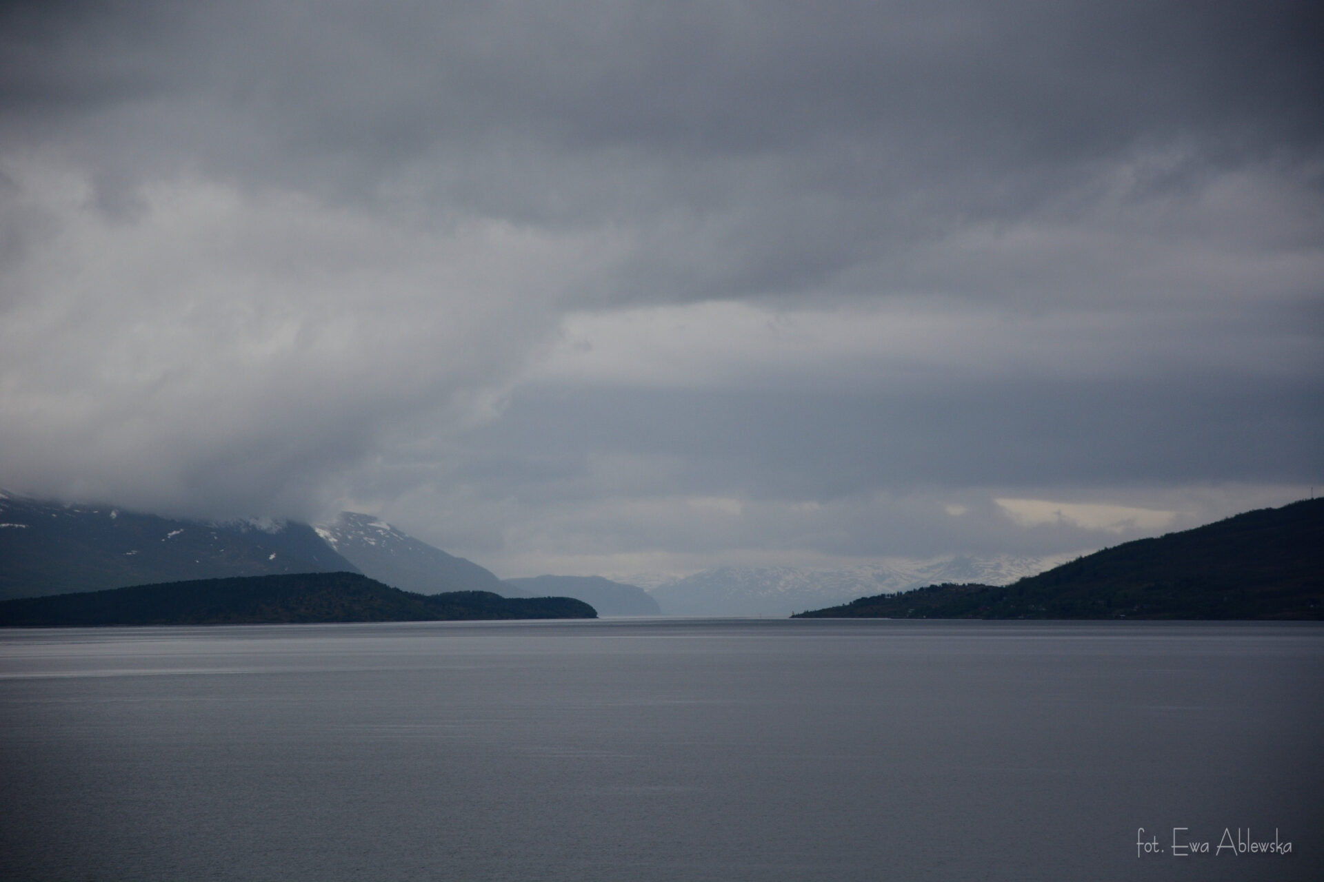 Lofoten in rainy day