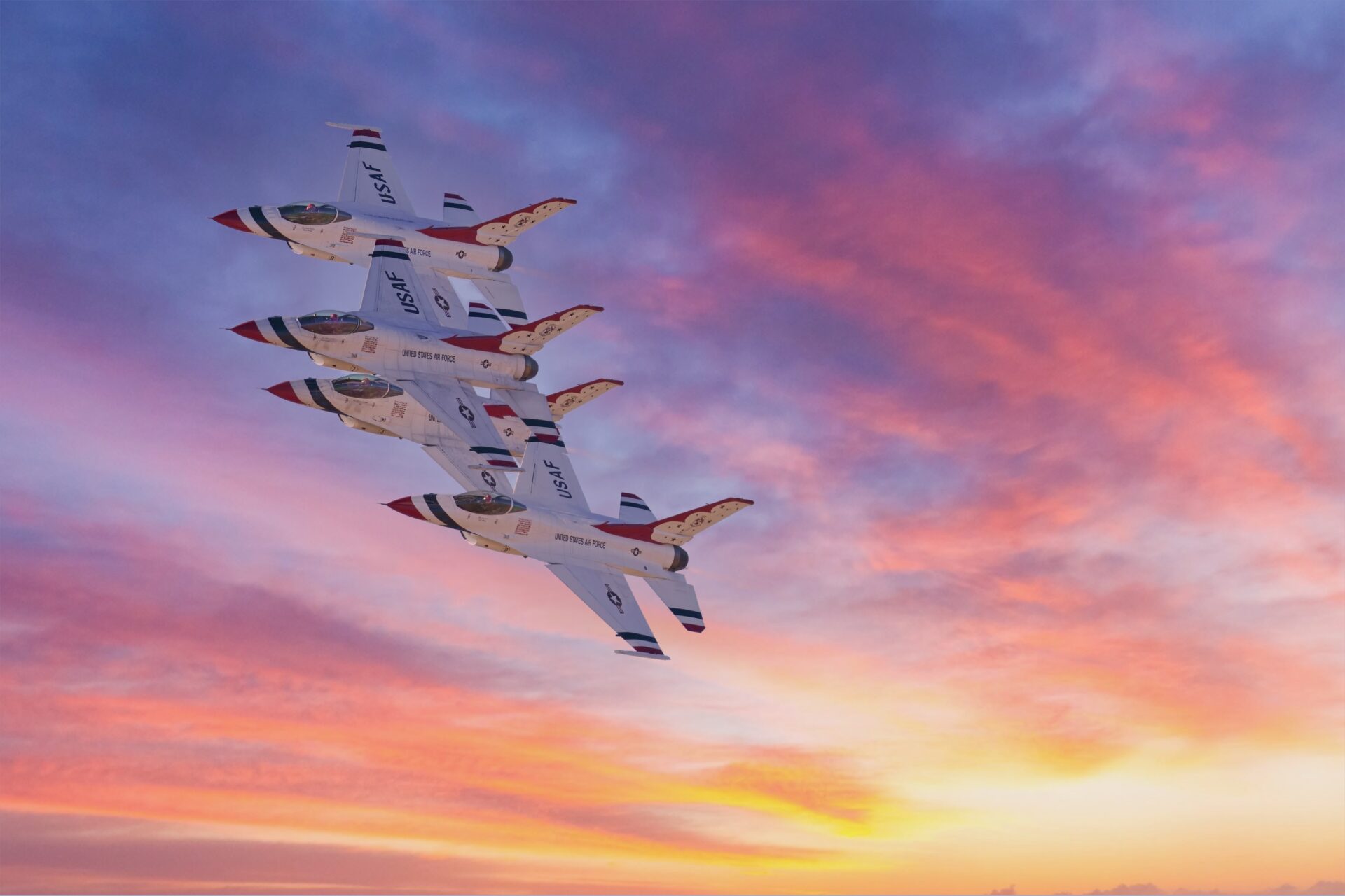 Thunderbird Four Ship Sunset