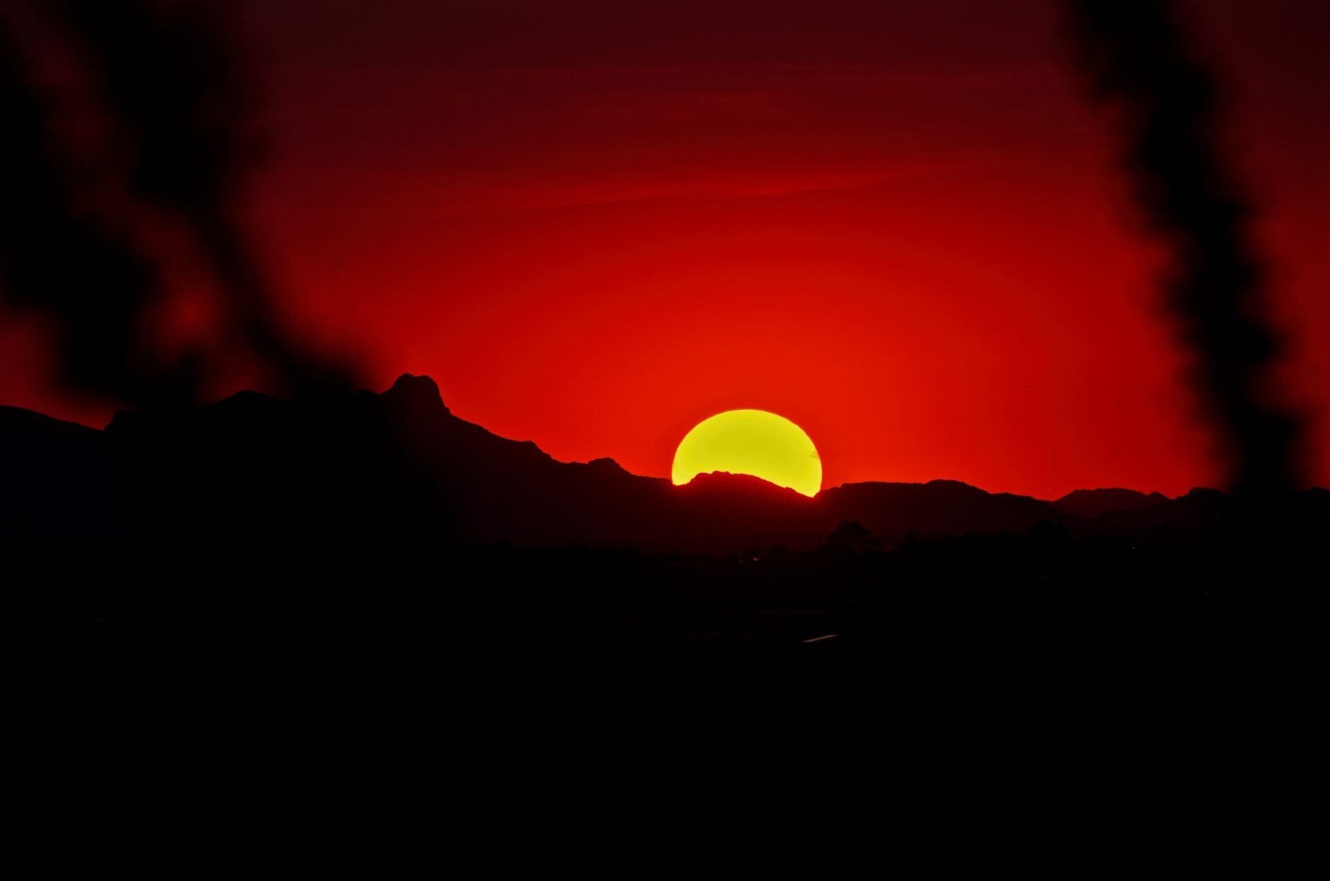Sunset from Saguaro National Park