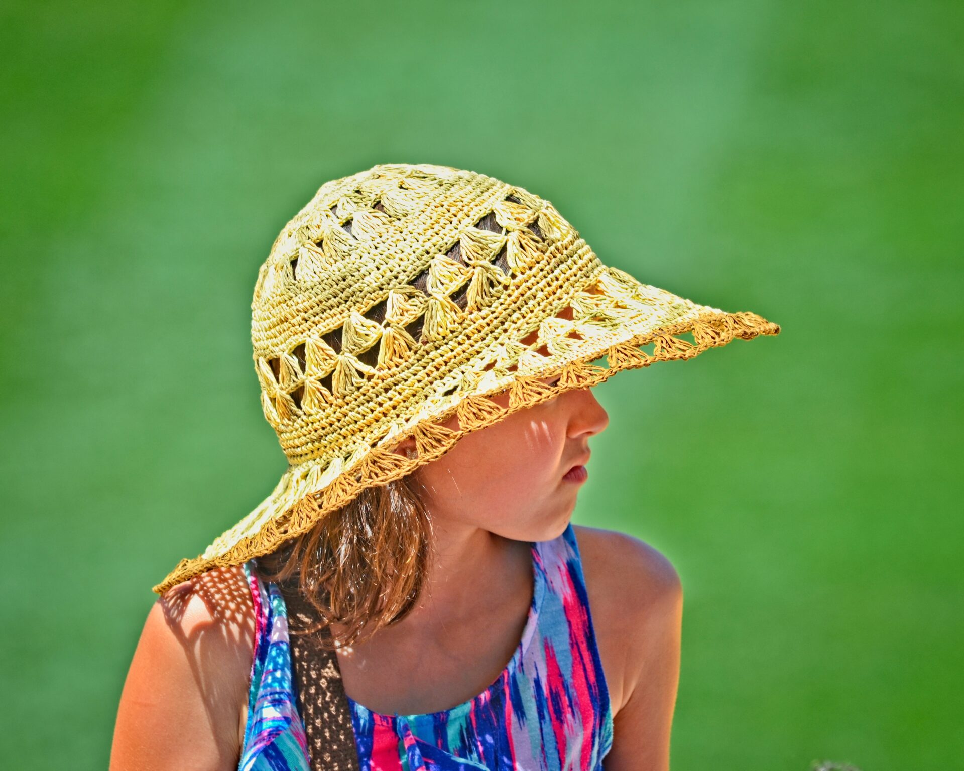 Girl with a yellow hat