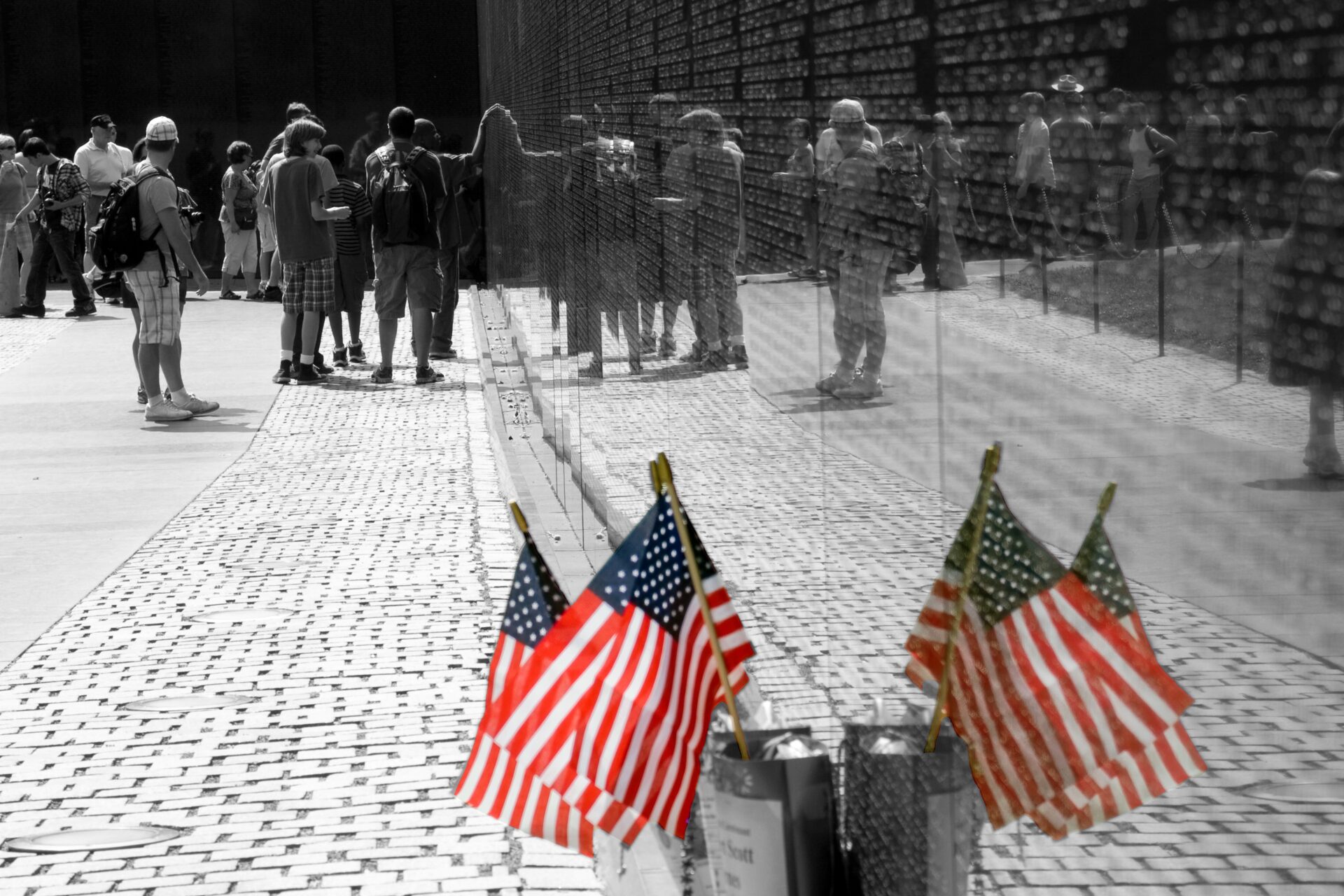 Flags at the Wall