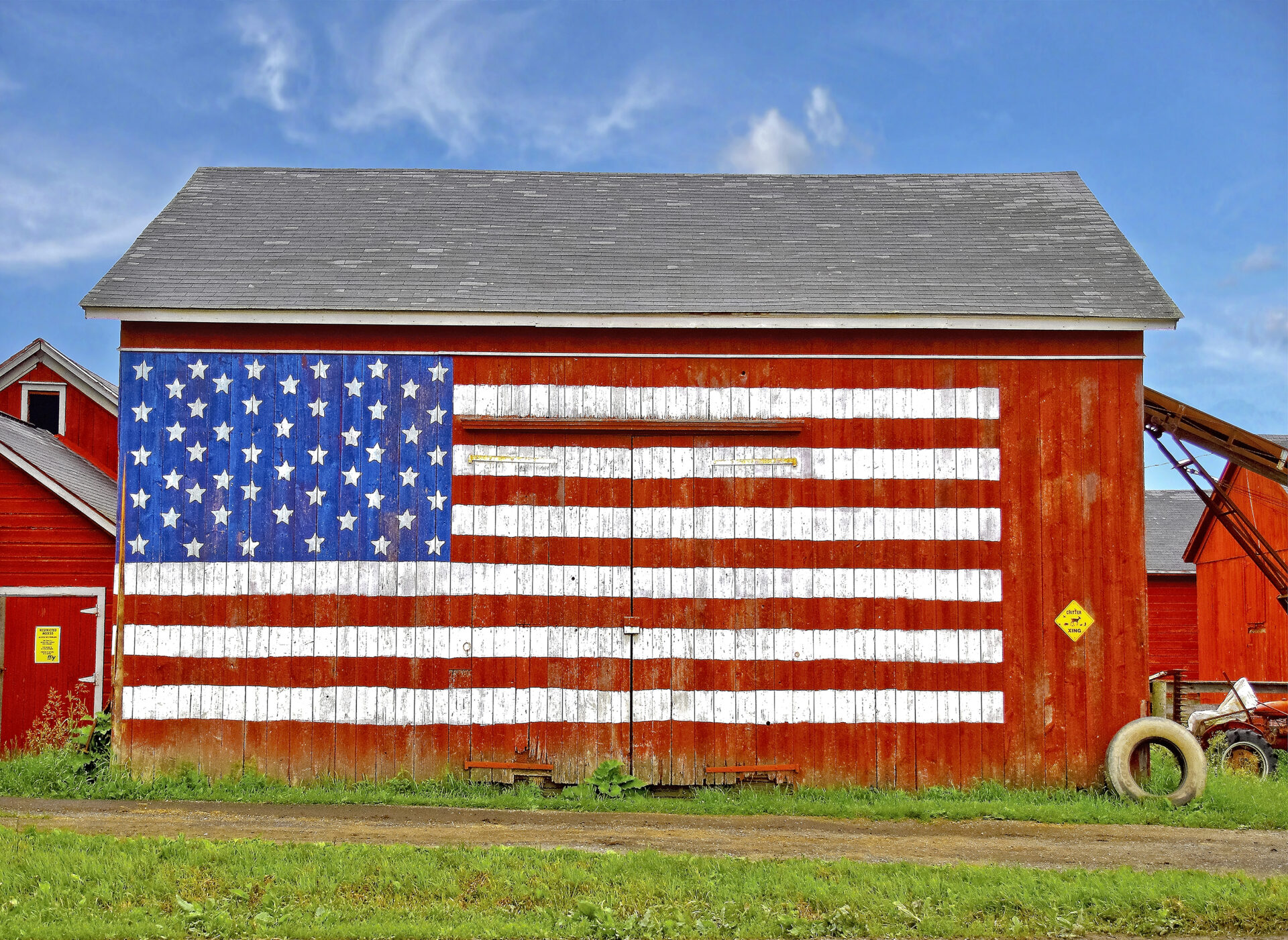 Patriotic Barn