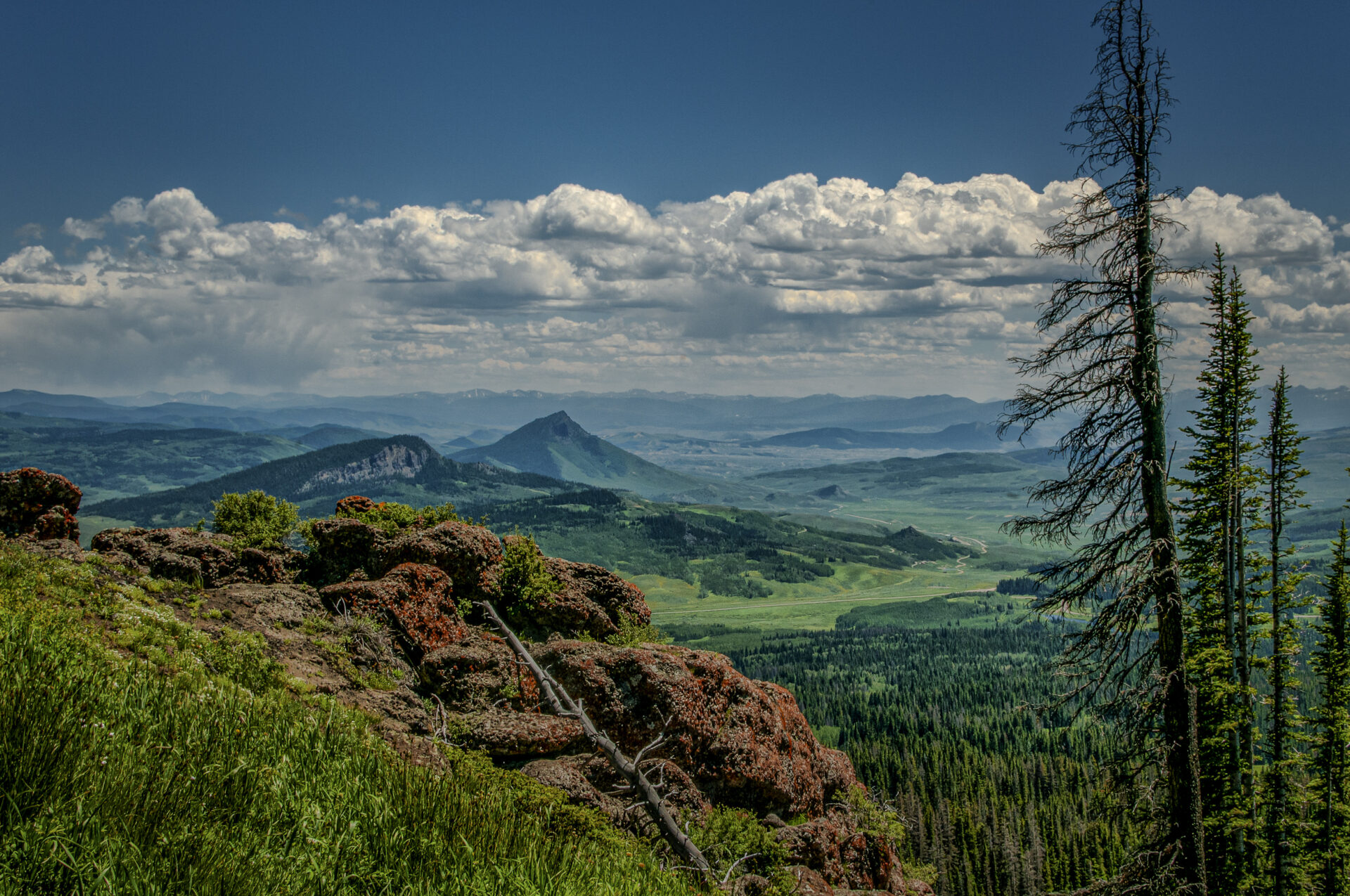 Eastward View from Rabbit Ears in the Rocky Mountains
