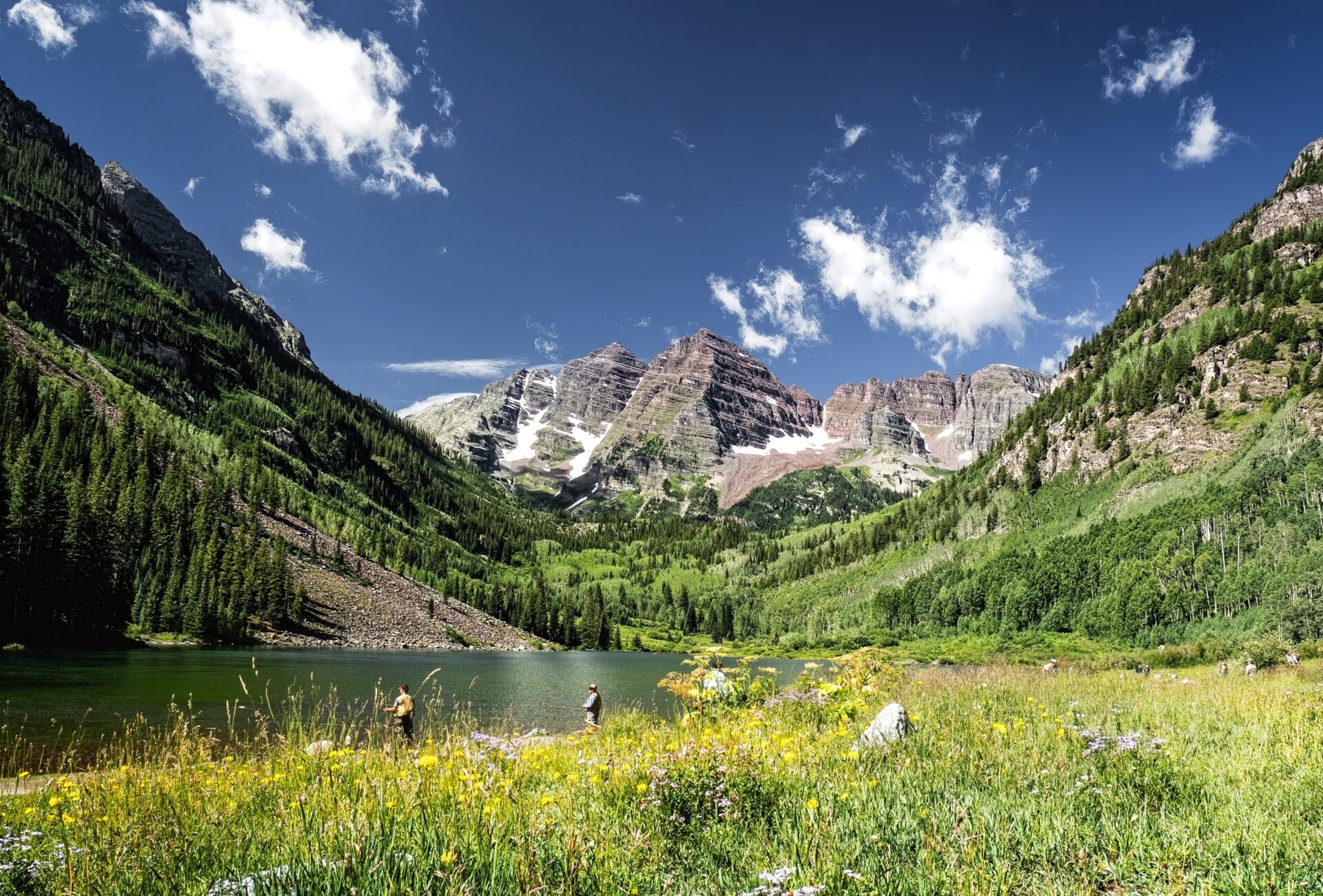 Fly Fishing, Maroon Lake, Colorado