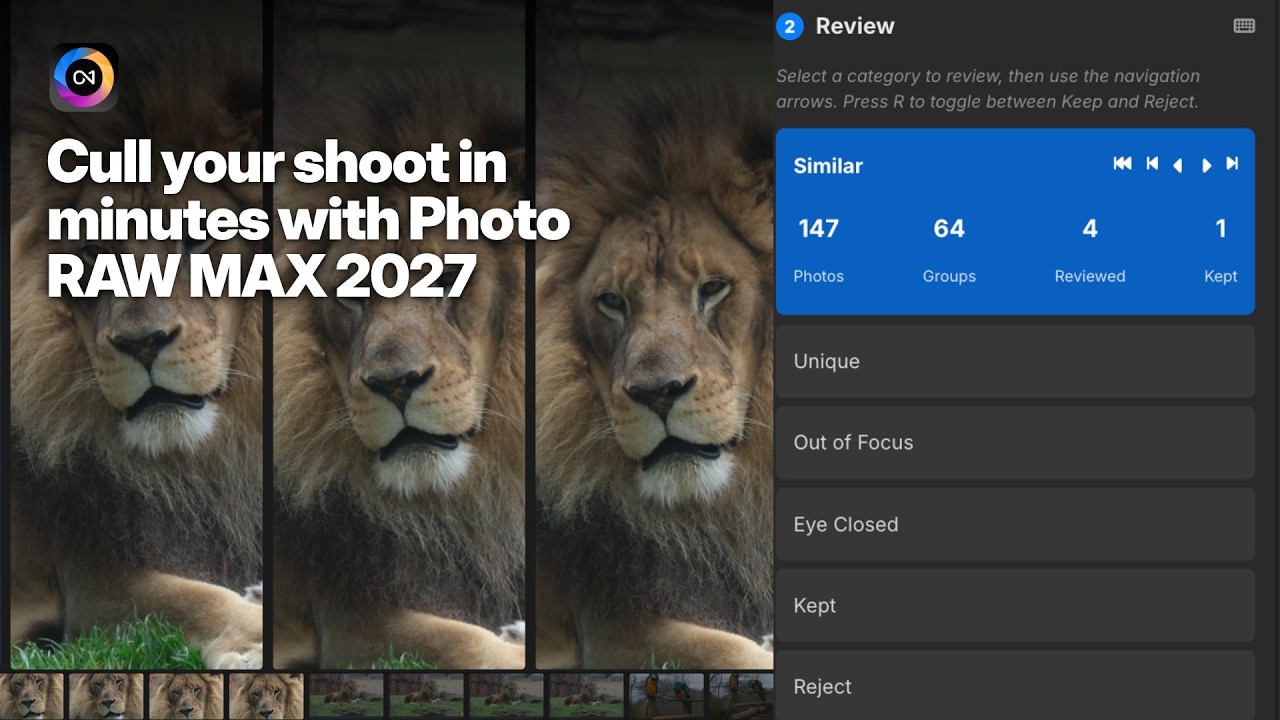 Cull Your Shoot in Minutes with Photo RAW MAX 2027