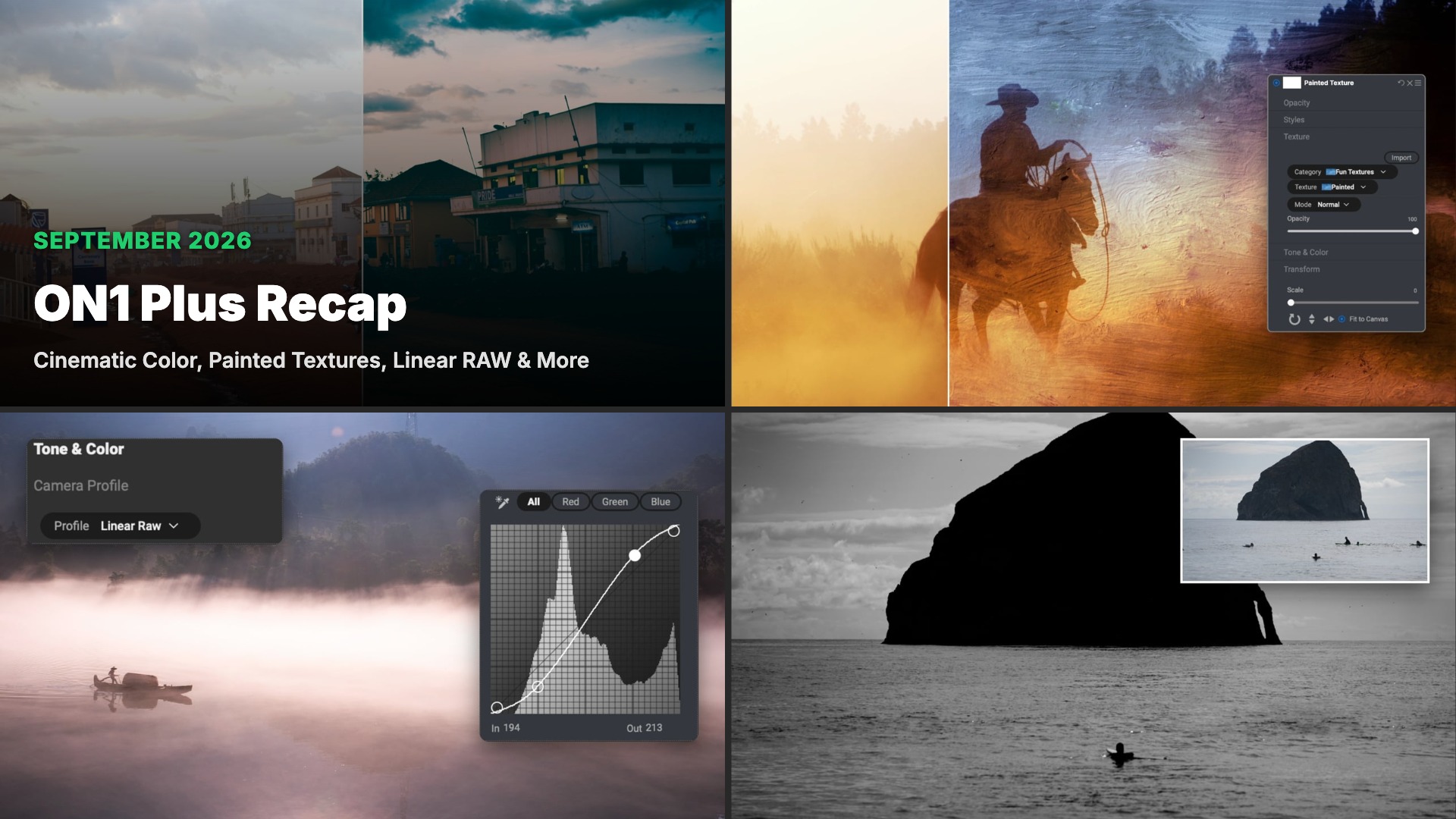 September 2026 ON1 Plus Recap: Cinematic Color, Stormy Skies, and More