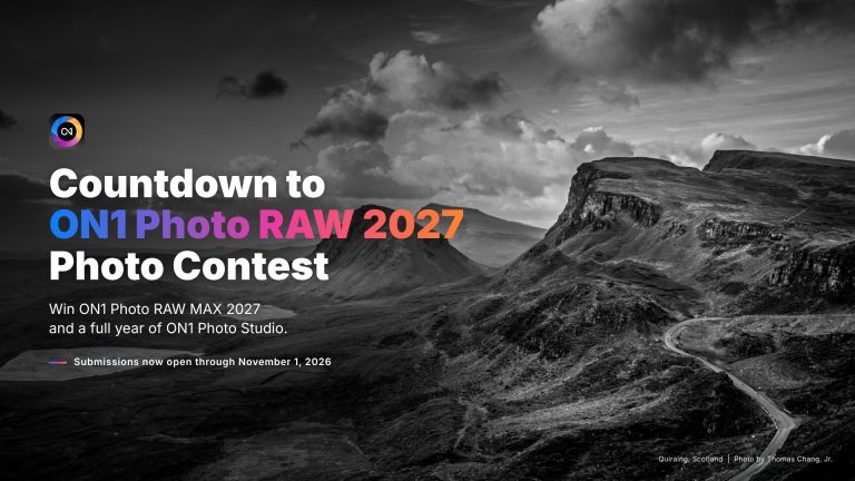 Countdown to ON1 Photo RAW 2027 Photo Contest: Share Your Best Edit and Win