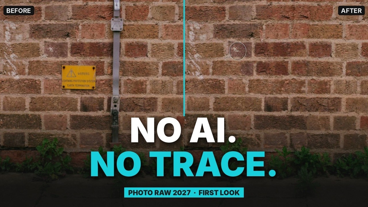 Remove Signs & Pipes from Brick Walls Without AI | ON1 Photo RAW 2027